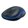 Logitech optical wireless mouse nano USB blue