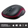 Mysz optyczna bezprzewodowa nano czerwona M185 Logitech