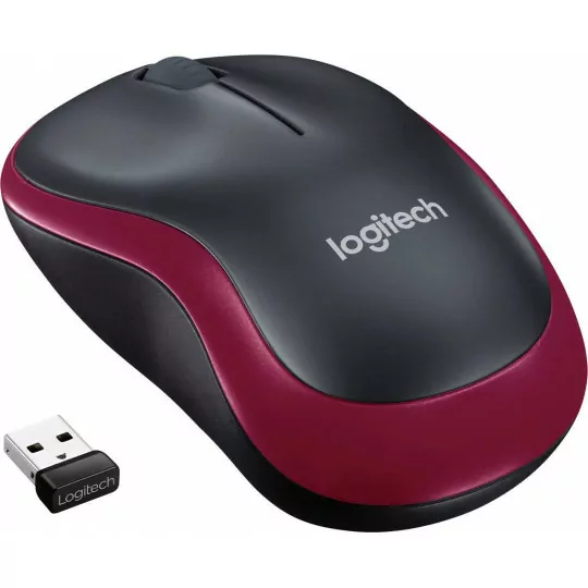 Mysz optyczna bezprzewodowa nano czerwona M185 Logitech