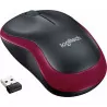 Mysz optyczna bezprzewodowa nano czerwona M185 Logitech