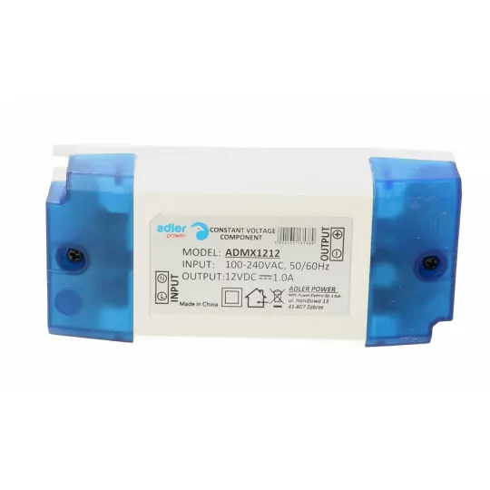 Zasilacz 12V 1A IP20 ADMX1212 12W Adler