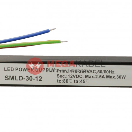 Zasilacz metal slim 12V/2,5A 30W SMLD-30-12 Adler