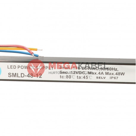 Zasilacz metal slim 12V/4A 48W SMLD-48-12 Adler