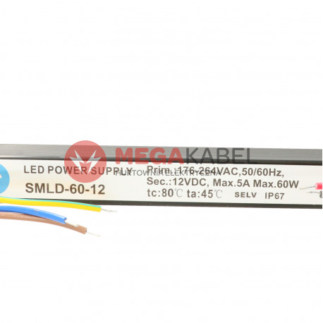 Zasilacz metal slim 12V/5A 60W SMLD-60-12 Adler