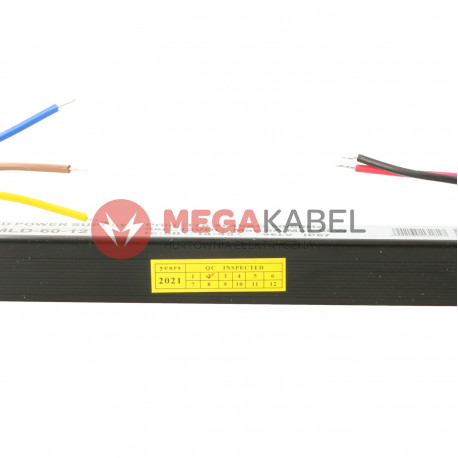 Zasilacz metal slim 12V/5A 60W SMLD-60-12 Adler