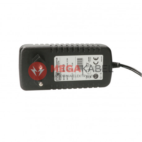Zasilacz wtyczkowy EB3612 12V 3A MW POWER