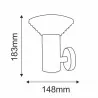 Lampa zewnętrzna kinkiet PIRAMIDA LED 6,5W Polux