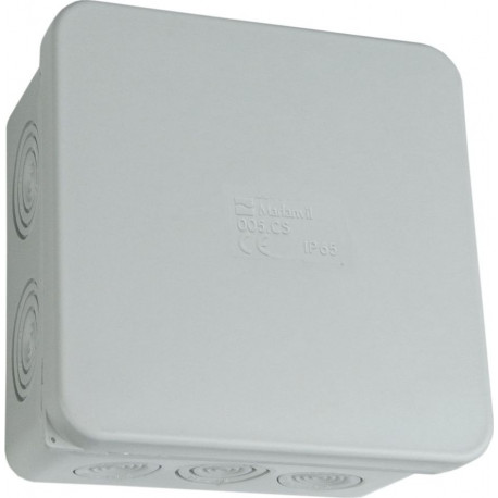 Puszka hermetyczna 005.CS 100x100x50 IP65 Marlanvil