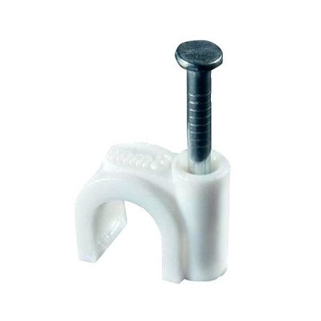 Uchwyt kablowy okrągły FLOP-10mm 100 sztuk ELEKTROPLAST OPATÓWEK