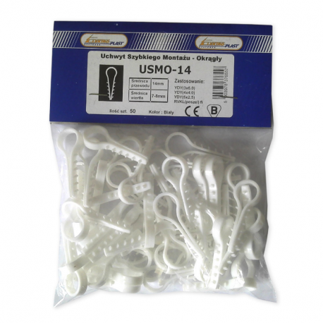 Uchwyt szybkiego montażu USMO-14 50 sztuk ElektroPlast Opatówek