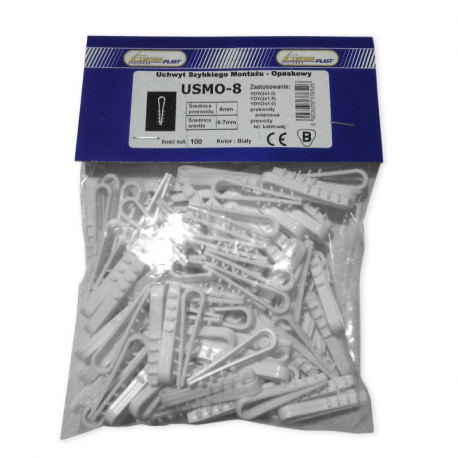 Uchwyt szybkiego montażu USMO-8 100 sztuk ElektroPlast Opatówek