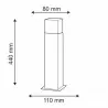 NEW YORK 44cm E27 garden post lamp 304629 POLUX