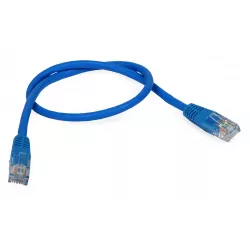 Patchcord UTP kategorii 5e niebieski 5 metrów