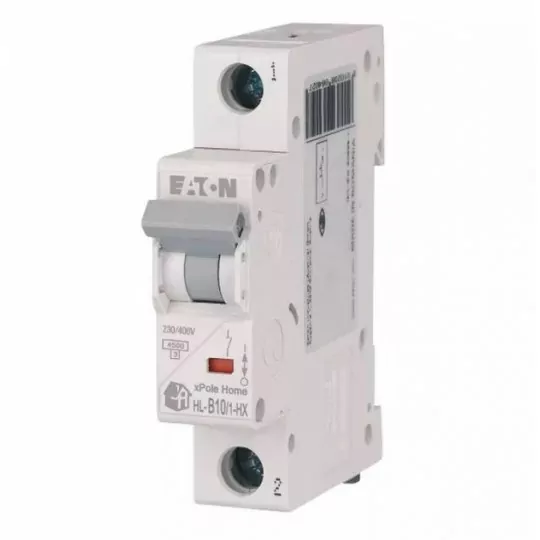 1P B 10A AC overcurrent circuit breaker HN-B10/1 Eaton 1P B 10A AC overcurrent circuit breaker HN-B10/1 Eaton