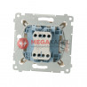 Simon54 Illuminated two-way switch DW6L.01/41 beige