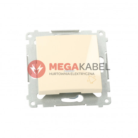 Simon54 Przycisk dzwonek z podświetleniem LED DD1L.01/41 beżowy