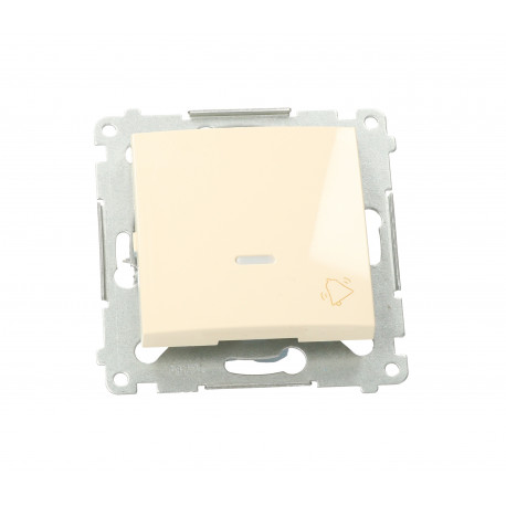 Simon54 Przycisk "dzwonek" z podświetleniem LED DD1L.01/41 beżowy