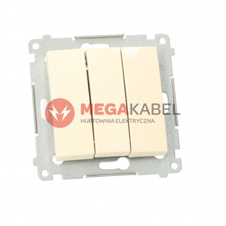 Simon54 Łącznik potrójny DW31.01/41 beżowy