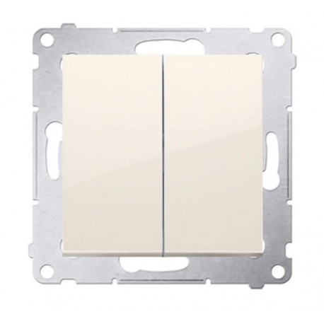 Simon54 Przycisk zwierny podwójny DP2.01/41 beżowy