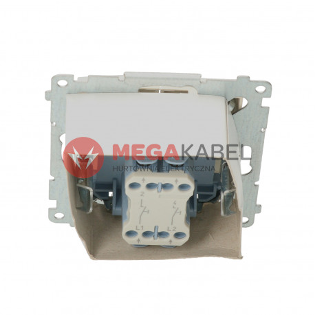 Simon54 Przycisk zwierny podwójny DP2.01/41 beżowy