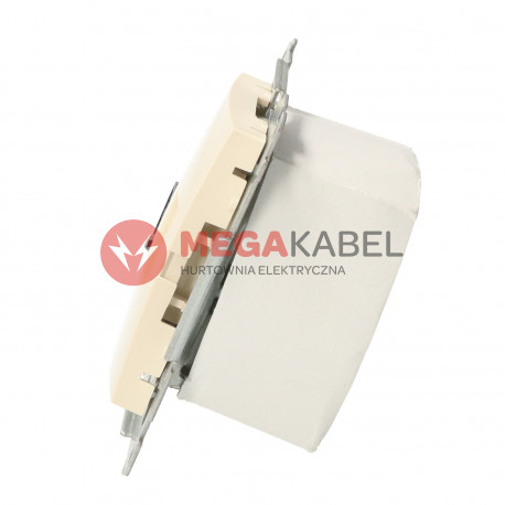 Simon54 Gniazdo komputerowe pojedyncze RJ45 kategoria 6 D61.01/41 beżowe