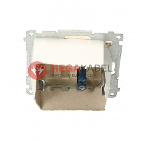 Simon54 Gniazdo głośnikowe pojedyńcze beżowe DGL31.01/41