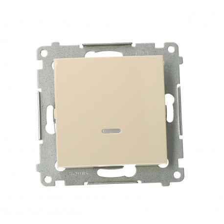 Simon54 Łącznik jednobiegunowy podświetlany DW1L.01/41 beżowy SIMON