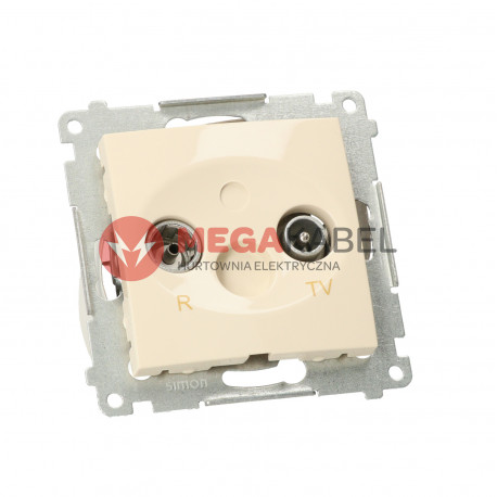 Simon54 Gniazdo antenowe R TV końcowe DAK.01/41 beżowy