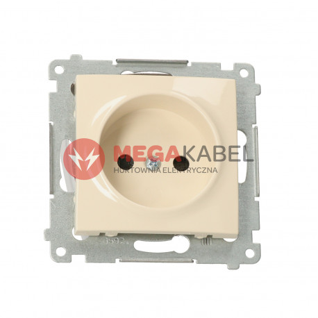 Simon54 Gniazdo wtyczkowe podjedyncze bez uziemienia DG1Z.01/41 beżowy