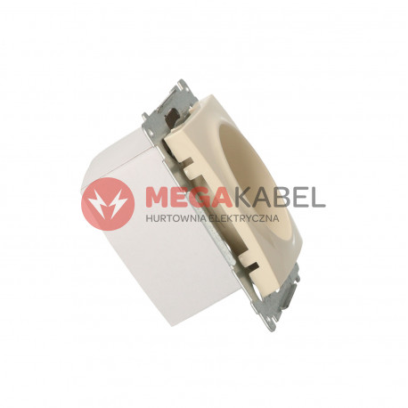Simon54 Gniazdo wtyczkowe podjedyncze bez uziemienia DG1Z.01/41 beżowy
