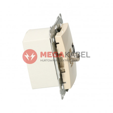 Simon54 Gniazdo SAT+RJ45 DASFRJ45.01/41 beżowe