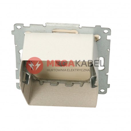 Simon54 Gniazdo satelitarne pojedyńcze DASF1.01/41 beżowy