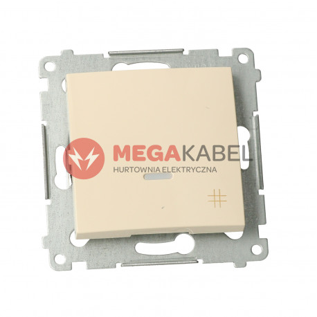 Simon54 Łącznik krzyżowy z podświetleniem DW7L.01/41 beżowy