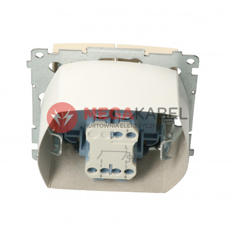 Simon54 Łącznik świecznikowy z podświetleniem LED DW5BL.01/41 beżowy