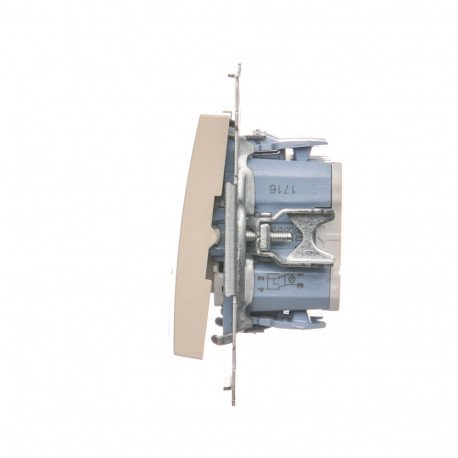 Simon54 Łącznik krzyżowy podwójny podświetlany DW7/2L.01/41 beżowy