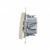Simon54 double illuminated cross switch DW7/2L.01/41 beige
