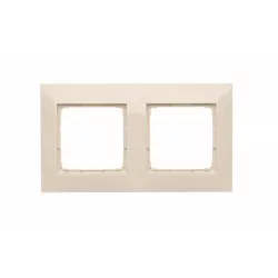 Simon54 Ramka 2-krotna DR2/41 beżowy