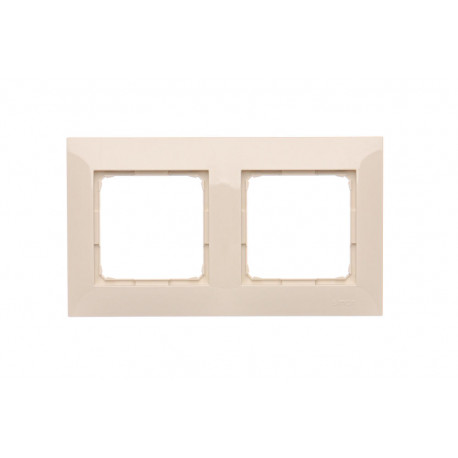 Simon54 Ramka 2-krotna DR2/41 beżowy