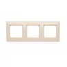 Simon54 DR3/41 3gang frame beige