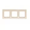 Simon54 DR3/41 3gang frame beige