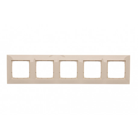 Simon54 Ramka 5-krotna DR5/41 beżowy