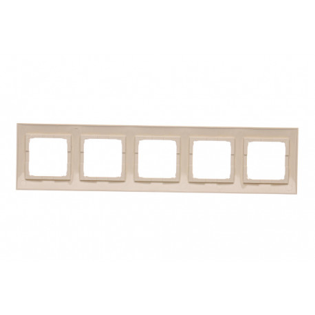 Simon54 Ramka 5-krotna DR5/41 beżowy