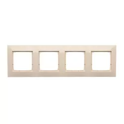 Simon54 Ramka 4-krotna DR4/41 beżowy