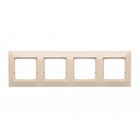 Simon54 Ramka 4-krotna DR4/41 beżowy