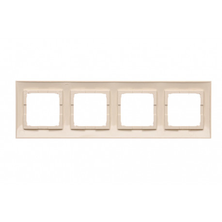 Simon54 Ramka 4-krotna DR4/41 beżowy