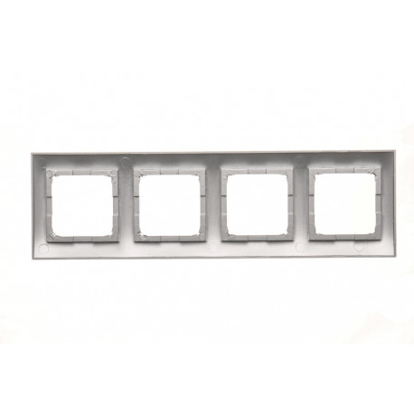Simon54 Ramka 4-krotna DR4/43 srebrny