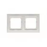 Simon54 2gang frame DR2/43 silver