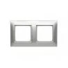 Simon54 2gang frame DR2/43 silver