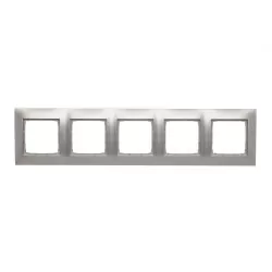 Simon54 Ramka 5- krotna DR5/43 srebrny