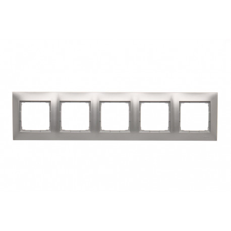 Simon54 Ramka 5- krotna DR5/43 srebrny